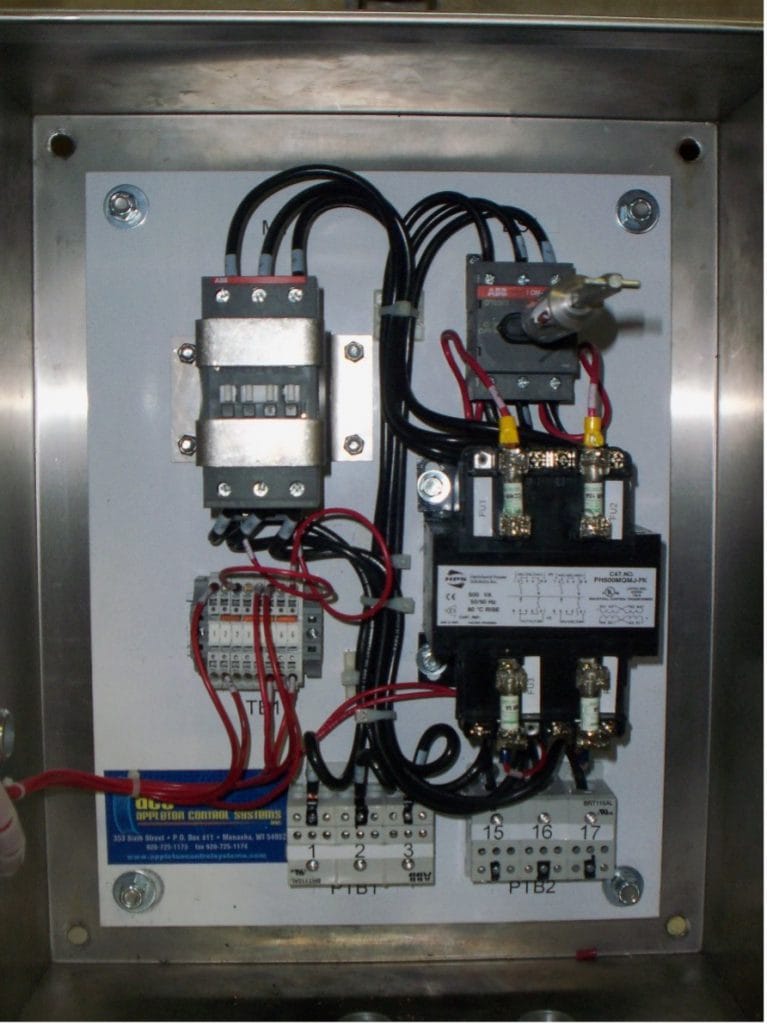 marine vessel electrical control panel